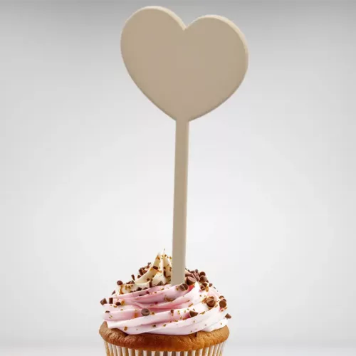 Cake topper cœur pour la pâtisserie, la cuisine