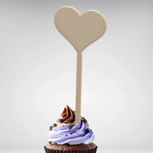 Cake topper cœur pour la pâtisserie, la cuisine