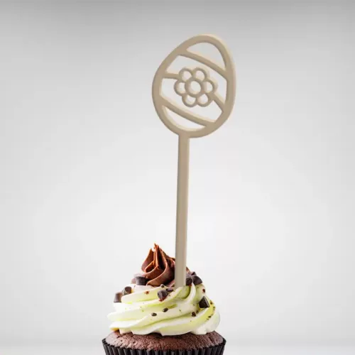 Cake topper œuf fleur pour la décoration des gâteaux