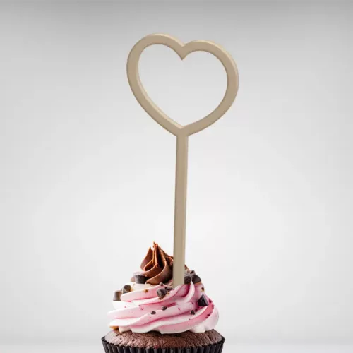 Cake topper ornement cœur pour la décoration des gâteaux