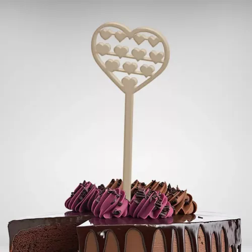 Cake topper ornement cœurs pour la décoration des gâteaux