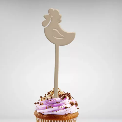 Cake topper poule pour la décoration des gâteaux