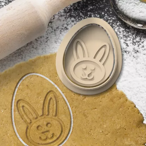 Emporte pièce avec embosseur lapin pour la pâtisserie, la cuisine