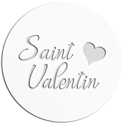 Pochoir Saint Valentin pour la pâtisserie, la cuisine