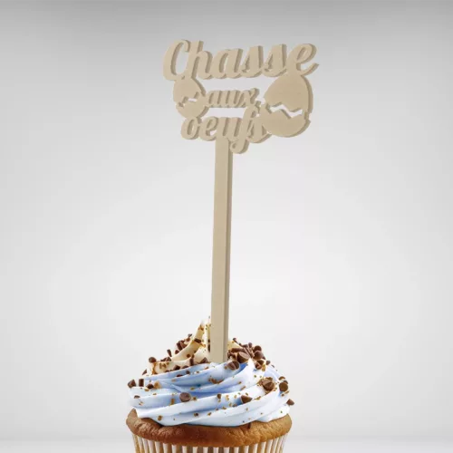 Cake topper Chasse aux œufs pour la décoration des gâteaux