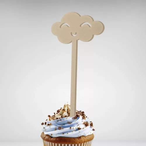 Cake topper Kawaï Heureux pour la décoration des gâteaux