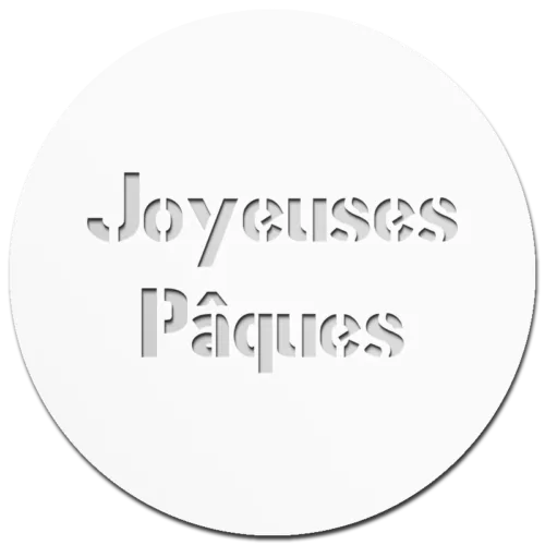 Pochoir Joyeuses Pâques pour la pâtisserie, la cuisine