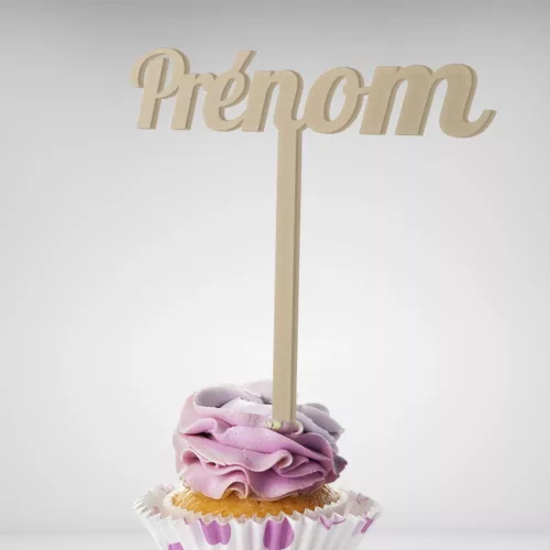 Cake Topper personnalisation Prénom à petit prix pour la décoration de vos gâteaux