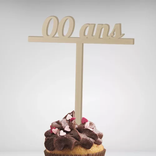 Avec ce Cake Topper Anniversaire Age vous pourrez personnaliser vos gâteaux