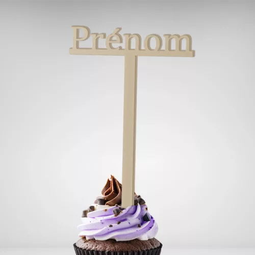 Créez un dessert unique avec ce Cake Topper Prénom pour la pâtisserie