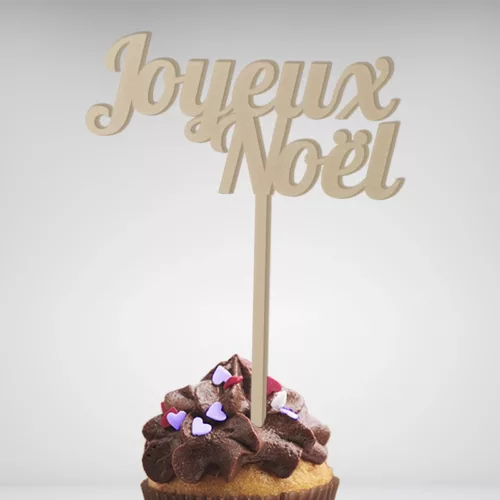 Sublimez vos gâteaux de Noël avec mon cake topper exclusif Joyeux Noël!