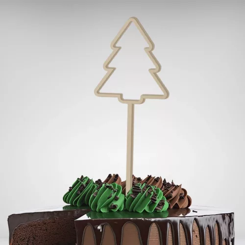 Sublimez vos gâteaux de Noël avec mon cake topper exclusif Sapin de Noël!