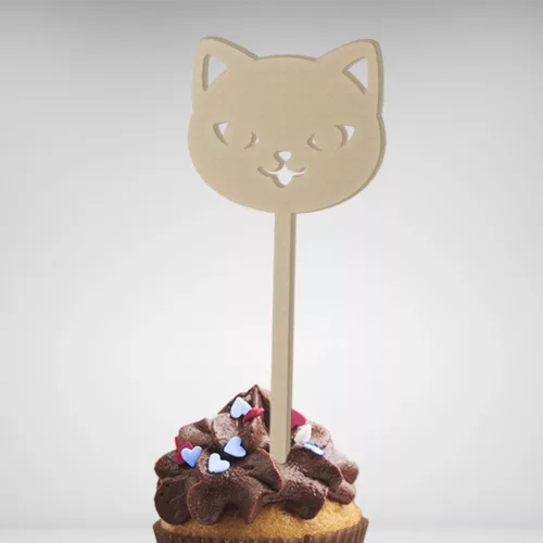 Personnalisez le sommet de votre gâteau avec ce Cake Topper Animal Chat