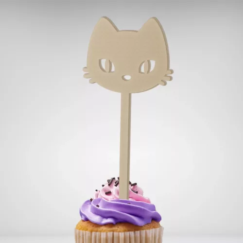 Personnalisez le sommet de votre gâteau avec ce Cake Topper Chat Kawaï