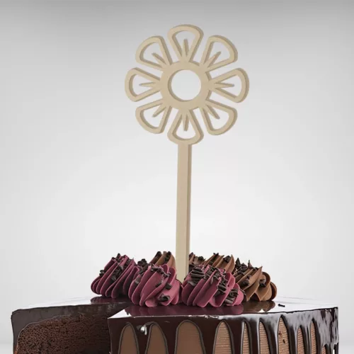 Personnalisez le sommet de votre gâteau avec ce Cake Topper Fleur Marguerite