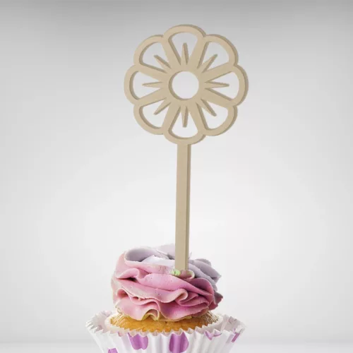 Personnalisez le sommet de votre gâteau avec ce Cake Topper Fleur