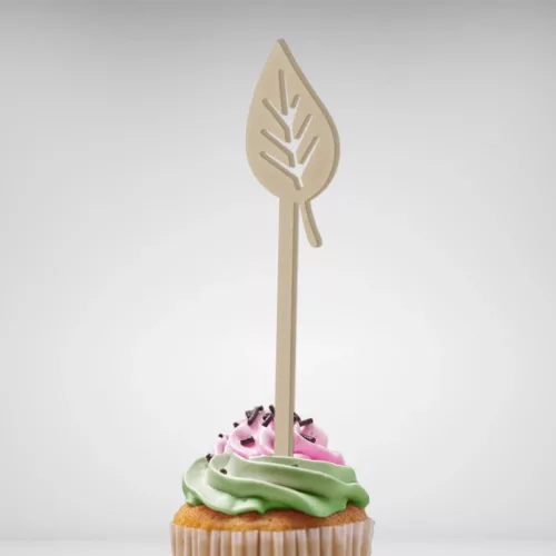 Personnalisez le sommet de votre gâteau avec ce Cake Topper Feuille