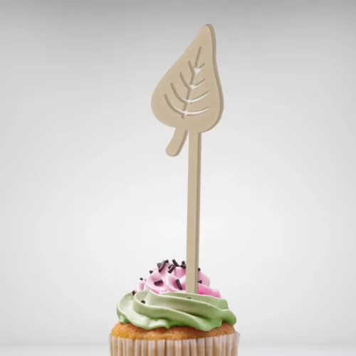 Personnalisez le sommet de votre gâteau avec ce Cake Topper Feuille