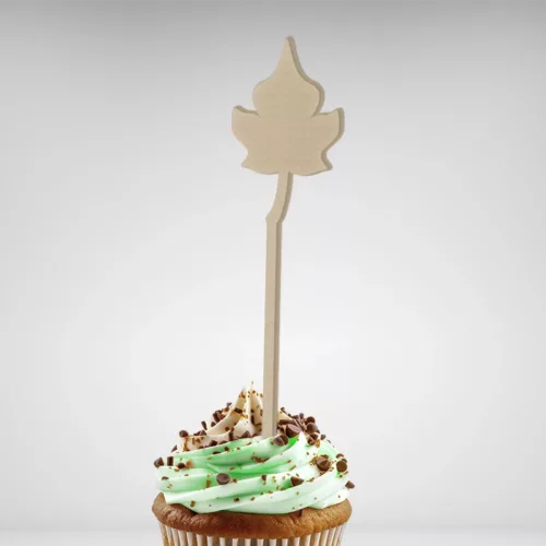 Cake topper Feuille Plante made in France, livraison gratuite - Embellissez vos gâteaux avec style !