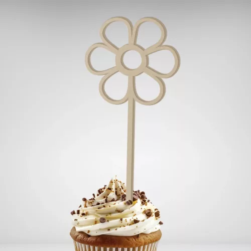 Cake topper Jolie Fleur made in France, livraison gratuite - Embellissez vos gâteaux avec style !