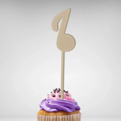 Cake topper Note de Musique made in France, livraison gratuite - Embellissez vos gâteaux avec style !