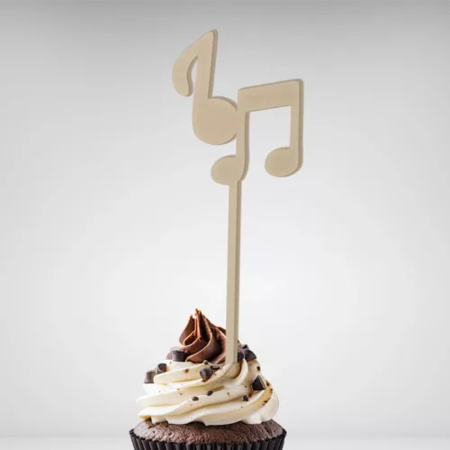 Cake topper Notes de Musique made in France, livraison gratuite - Embellissez vos gâteaux avec style !