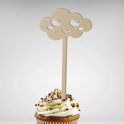 Personnalisez le sommet de votre gâteau avec ce Cake Topper Nuage Kawaii