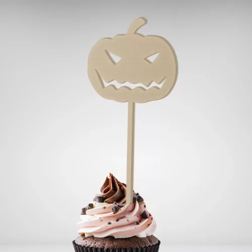 Découvrez mon cake topper Citrouille Effrayante pour Halloween!