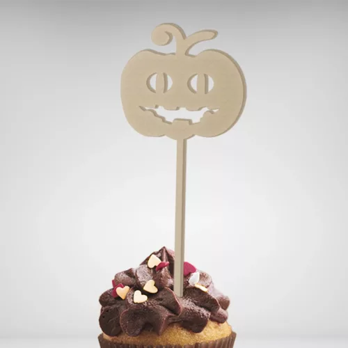 Découvrez mon cake topper Citrouille Joyeuse pour Halloween!