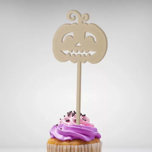 Découvrez mon cake topper Citrouille Peureuse pour Halloween!