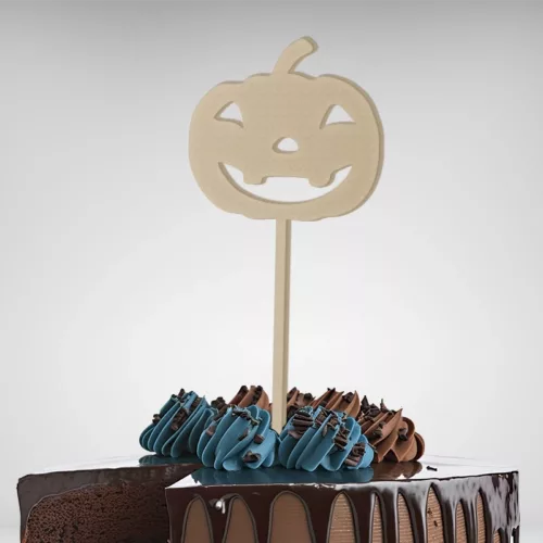 Découvrez mon cake topper Citrouille Souriante pour Halloween!