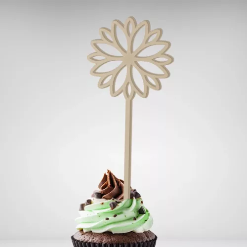 Cake topper Déco Fleur made in France, livraison gratuite - Embellissez vos gâteaux avec style !