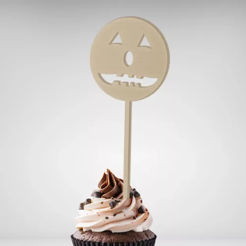 Découvrez mon cake topper Visage Halloween pour Halloween!