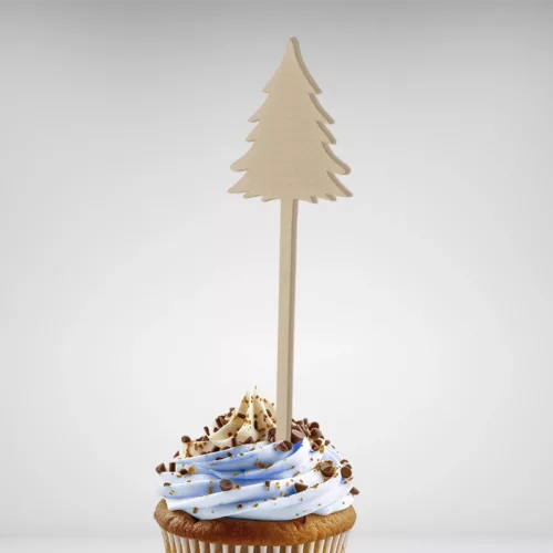 Cake Topper Sapin Nature spécial Noël, parfait pour sublimer vos gâteaux de fête.