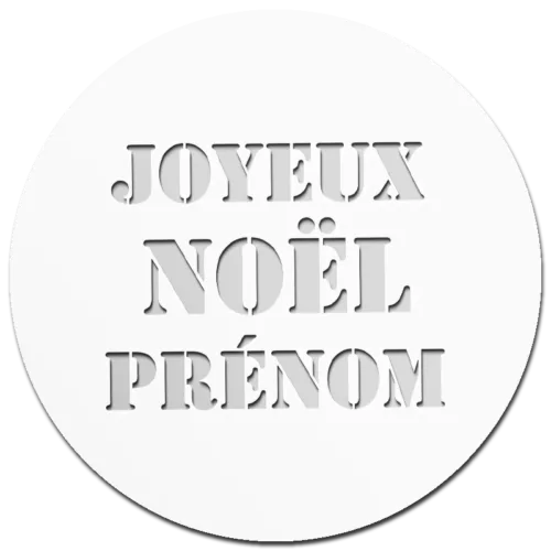 Pochoir Joyeux Noël Prénom spécial Noël pour des créations festives uniques !